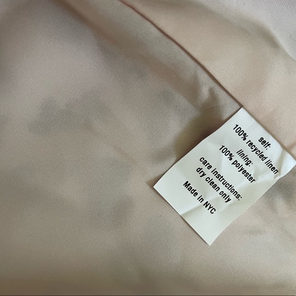 Light pink leopard jacket, length covers the bottom, 100% linen, relaxed fit - Picture 2 of 4